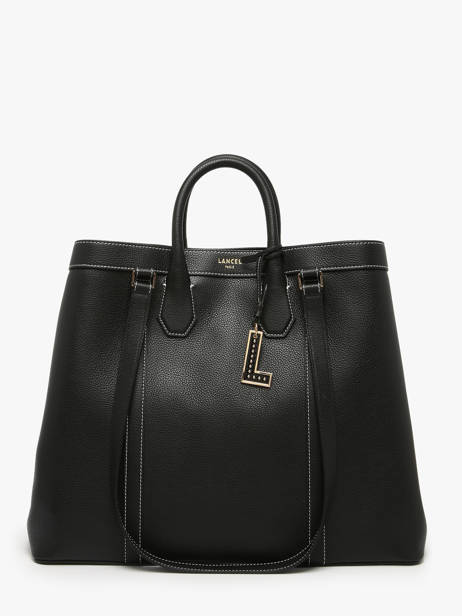 Cabas Belleville Cuir Lancel Noir belleville A13738