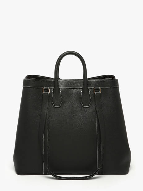 Cabas Belleville Cuir Lancel Noir belleville A13738 vue secondaire 5