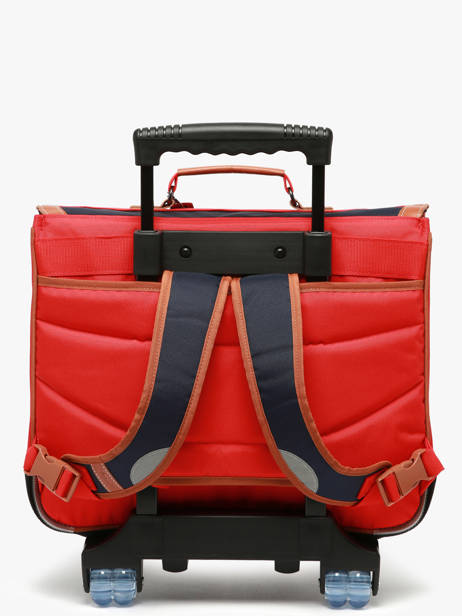 2-compartment Wheeled Satchel Tann's Red les fantaisies g 43124 other view 4