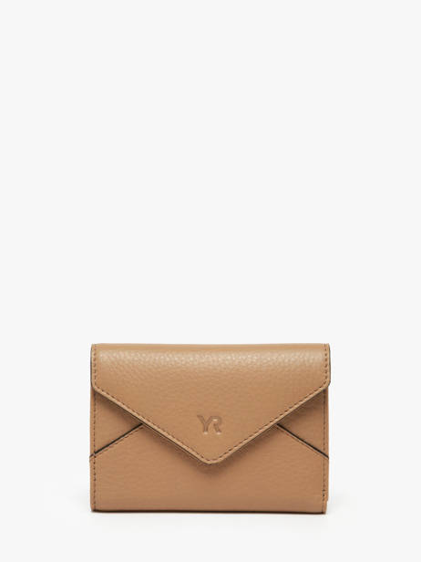 Portefeuille Enveloppe Cuir Yves renard Beige enveloppe 29223