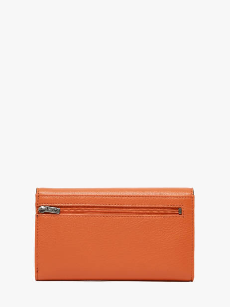 Wallet Enveloppe Leather Yves renard Orange enveloppe 29283 other view 2