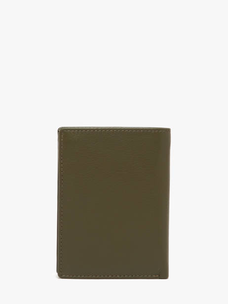 Wallet Leather Yves renard Green smooth 15419 other view 3