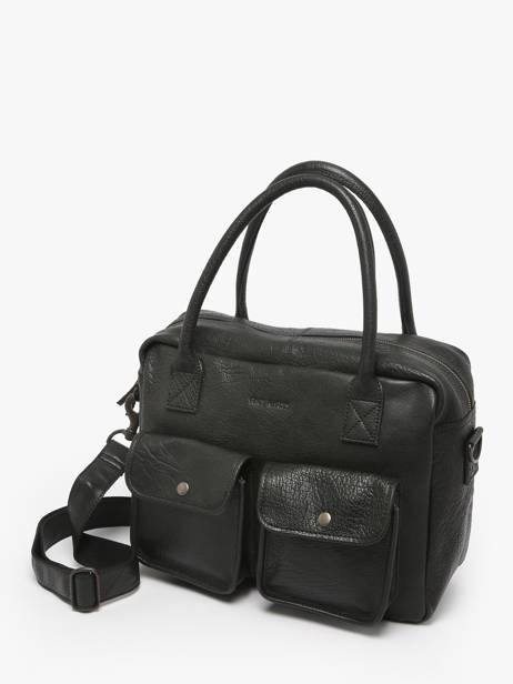 Sac Le Dandy A4 Cuir Paul marius Noir vintage S vue secondaire 2