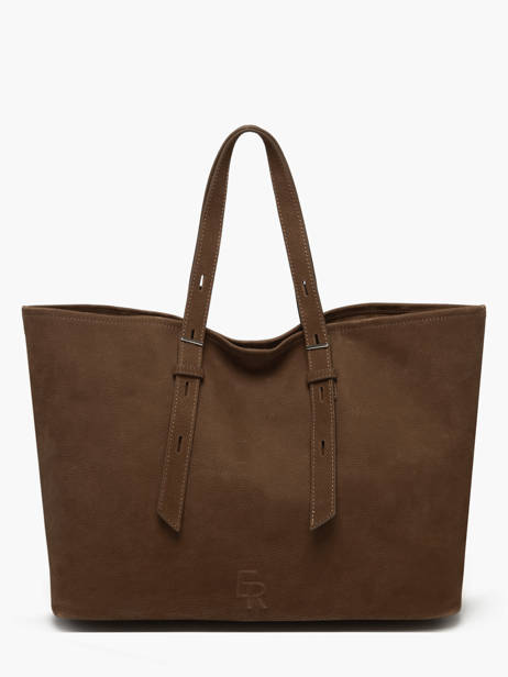 Cabas Cavalier Nubuck Cuir Etrier Marron cavalier nubuck ECAN127M