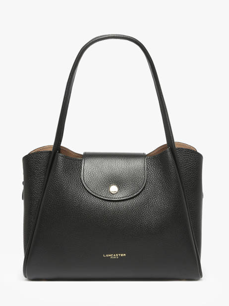 Shoulder Bag Ida Double Leather Lancaster Black ida double 85