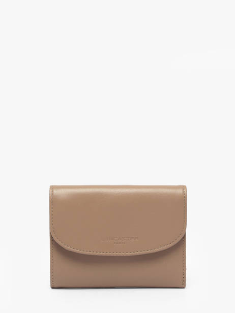 Wallet Leather Lancaster Beige paris pm 24