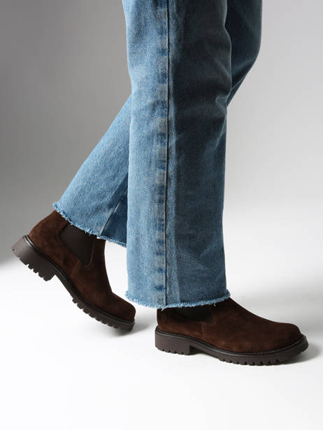 Chelsea Boots En Cuir Tamaris Marron women 41 vue secondaire 1