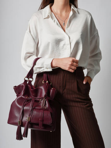 Sac Seau M Premier Flirt Cuir Lancel Violet premier flirt A10110 vue secondaire 1
