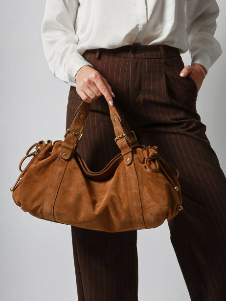 Sac Porté épaule Folk Cuir Gerard darel Marron folk DAS01407 vue secondaire 1