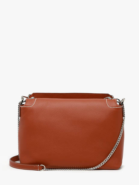 Large Leather Ninon Soft Shoulder Bag Lancel Brown ninon A13783 other view 5
