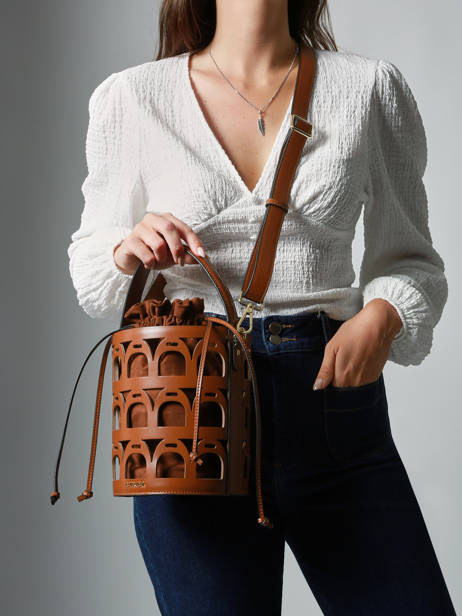 Sac Seau Epona Cuir Etrier Marron epona EEPO136M vue secondaire 2
