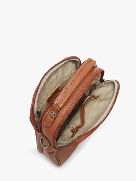 Sac Bandoulière Flandres Cuir Etrier Marron flandres EFLA732M vue secondaire 3