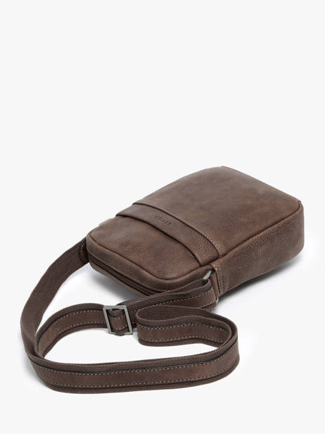 Sac Bandoulière Spider Cuir Etrier Marron spider ESPI704M vue secondaire 2