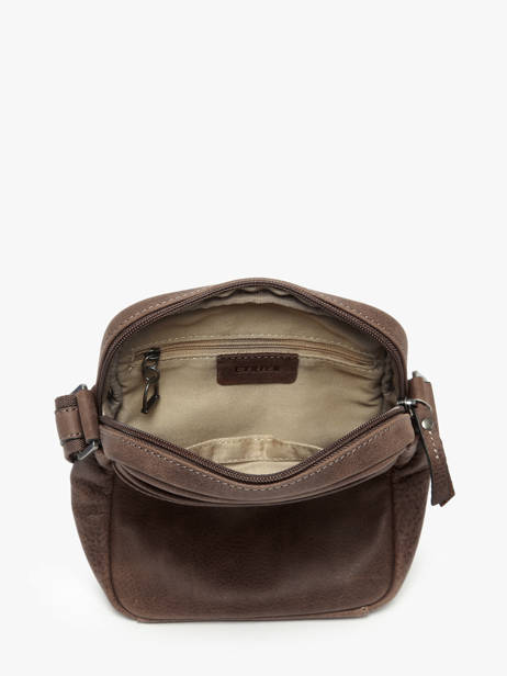 Sac Bandoulière Spider Cuir Etrier Marron spider ESPI704M vue secondaire 3