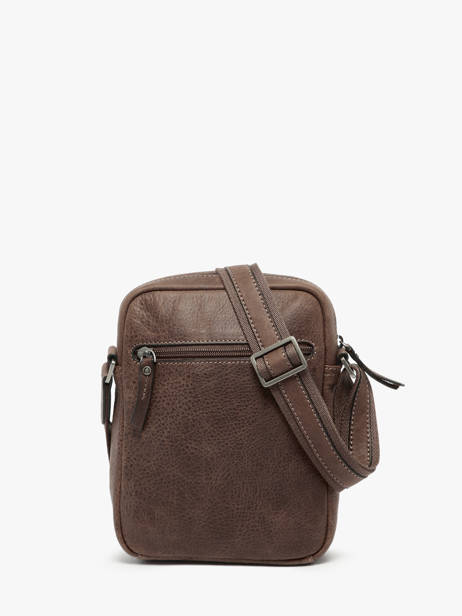 Sac Bandoulière Spider Cuir Etrier Marron spider ESPI704M vue secondaire 4