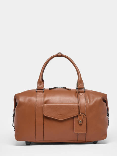 Cabin Duffle Bag Flandres In Leather Etrier Brown flandres EFLA991S other view 3