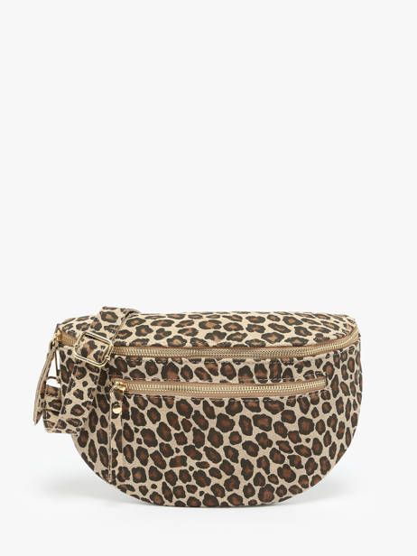Sac Banane Velvet Leopardo Cuir Milano Beige velvet leopardo VL24091