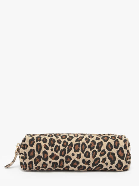 Pouch Leather Milano Multicolor velvet leopardo VL22116