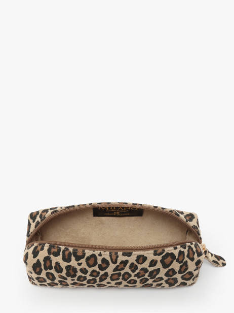 Pouch Leather Milano Multicolor velvet leopardo VL22116 other view 1