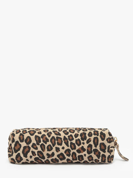 Pouch Leather Milano Multicolor velvet leopardo VL22116 other view 2