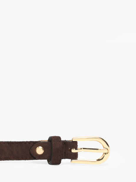 Belt Leather Milano Brown velvet VE25068 other view 1