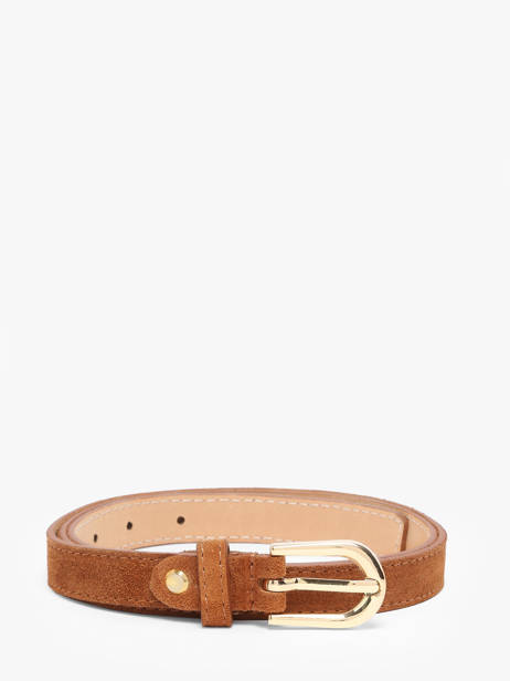 Belt Leather Milano Brown velvet VE25068