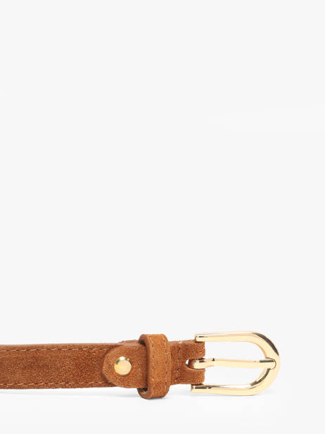 Belt Leather Milano Brown velvet VE25068 other view 1