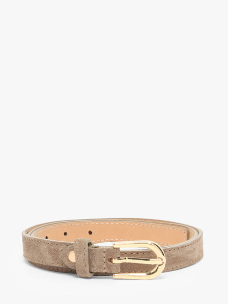 Ceinture Réglable Cuir Milano Beige velvet VE25068
