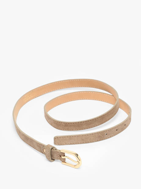 Ceinture Réglable Cuir Milano Beige velvet VE25068 vue secondaire 2