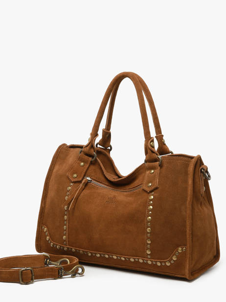 Sac à Main A4 Houston Cuir Basilic pepper Marron houston BHOU22 vue secondaire 2