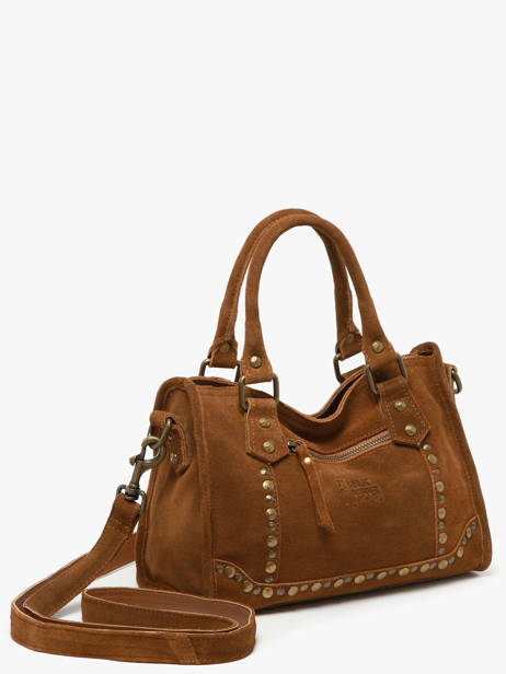 Sac Bandoulière Houston Cuir Basilic pepper Marron houston BHOU72 vue secondaire 2