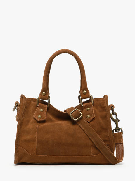 Sac Bandoulière Houston Cuir Basilic pepper Marron houston BHOU72 vue secondaire 4