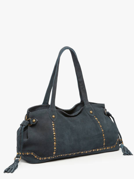 Sac Porté épaule Houston Cuir Basilic pepper Bleu houston BHOU80 vue secondaire 2