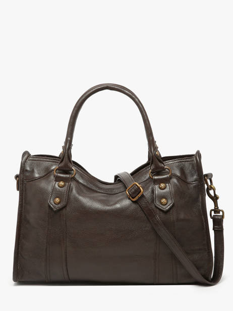 Top Handle Cow Leather Basilic pepper Brown cow BCOW22 other view 4