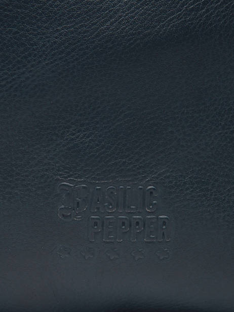 Shoulder Bag Cow Leather Basilic pepper Blue cow BCOW84 other view 5