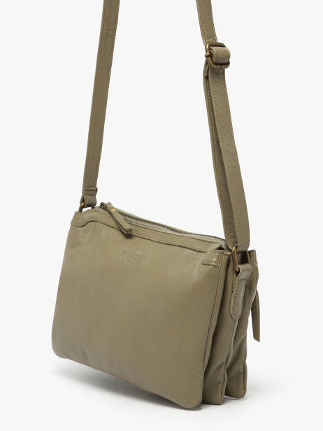 Shoulder Bag Cow Leather Basilic pepper Green cow BCOW83 other view 2