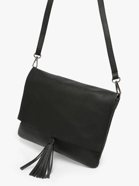 Sac Bandoulière Caviar Cuir Milano Noir caviar CA21062 vue secondaire 2