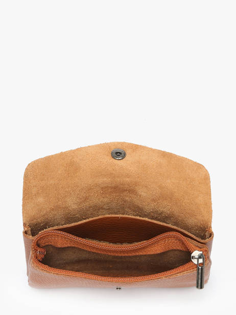 Porte-monnaie Caviar Cuir Milano Marron caviar CA23113 vue secondaire 1