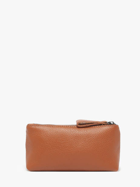 Pouch Leather Milano Brown caviar CA22114 other view 2