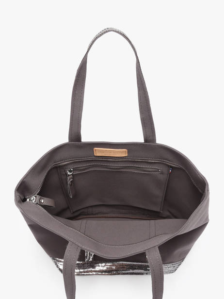 Satchel Cabas Cotton Vanessa bruno Gray cabas 1V40378 other view 3