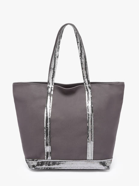 Satchel Cabas Cotton Vanessa bruno Gray cabas 1V40378 other view 4