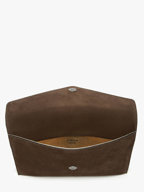 Large Leather Paddock Clutch Bag Etrier Brown paddock EPAD075L other view 4