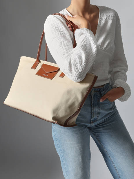Sac Porté épaule Canvas Kba Lancaster Beige canvas kba 50 vue secondaire 1