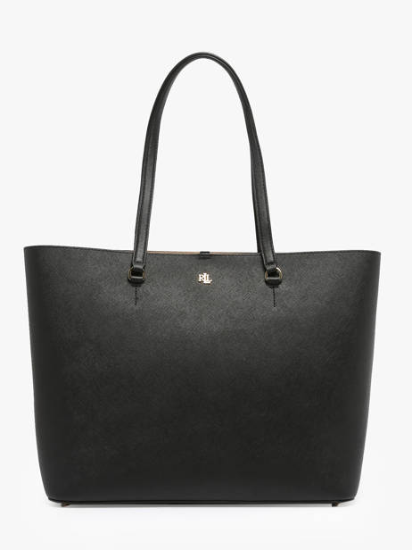 Sac Cabas Karly Cuir Lauren ralph lauren Noir karly 31911655