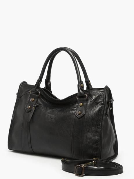 Sac Porté Main Cow Cuir Basilic pepper Noir cow BCOW22 vue secondaire 2