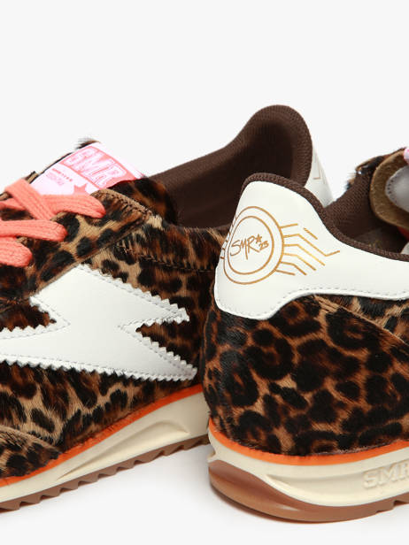 Sneakers Joyce In Leather Semerdjian Brown women JOYCE other view 3