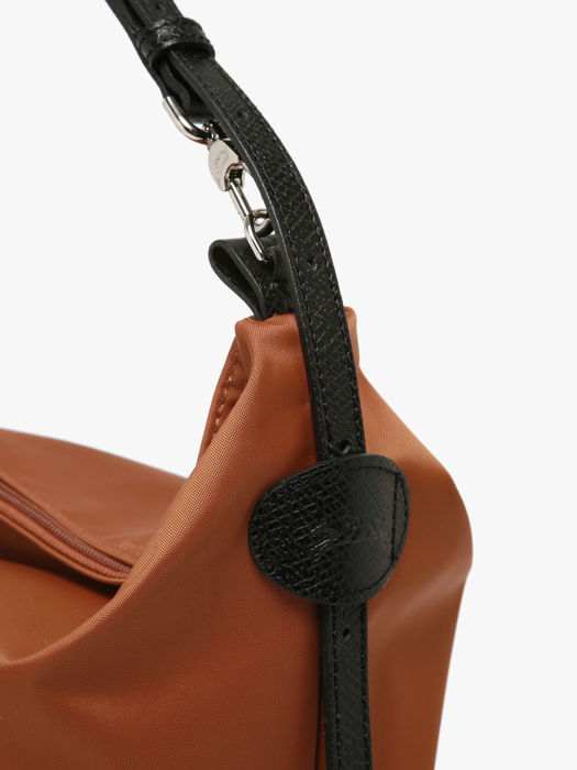 Longchamp Besace longchamp toile Hobo bag Brown