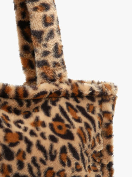 A4 Size Shoulder Bag Fur David jones Beige fur CM7878 other view 2