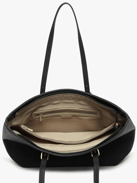 Sac Porté épaule A4 Saffiano David jones Noir saffiano 3 vue secondaire 3