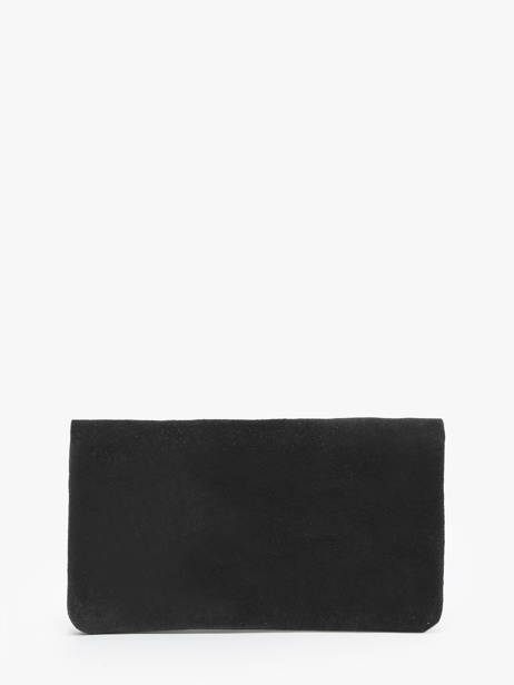 Leather Velvet Wallet Milano Black velvet VE23113 other view 2